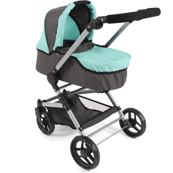 BAYER CHIC 2000 Fides 3 In 1 Combi Poppenwagen Melange Mint 2 BAYER CHIC 2000 Fides 3 In 1 Combi Poppenwagen Melange Mint - Afbeelding 2