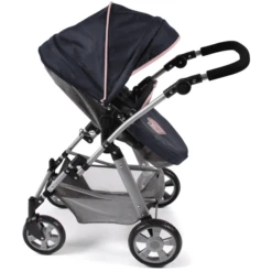 BAYER CHIC 2000 Kombi Poppenwagen NELE Gemêleerd Marine Grijs -Speelgoed Verkoop bayer chic 2000 kombi poppenwagen nele gemeleerd marine grijs a320886 2