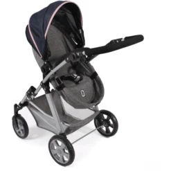 BAYER CHIC 2000 Kombi Poppenwagen NELE Gemêleerd Marine Grijs -Speelgoed Verkoop bayer chic 2000 kombi poppenwagen nele gemeleerd marine grijs a320886 4