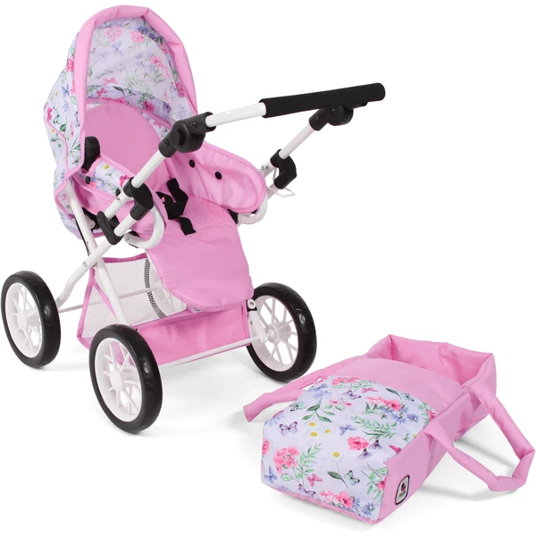 BAYER CHIC 2000 LENI Combi Poppenwagen Flower 4 BAYER CHIC 2000 LENI Combi Poppenwagen Flower - Afbeelding 4