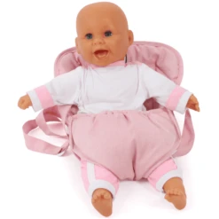 BAYER CHIC 2000 Poppendraagdoek Melange Grijs-roze -Speelgoed Verkoop bayer chic 2000 poppendraagdoek melange grijs roze a360135 3