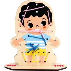 Bino Eerste Houten Rijgspel, Aankleedplezier 7 Bino Eerste Houten Rijgspel, Aankleedplezier -Speelgoed Verkoop bino eerste houten rijgspel aankleedplezier a360502 2