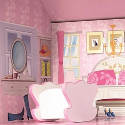 Bino Poppenhuis LED-verlicht, 9-delig -Speelgoed Verkoop bino poppenhuis led verlicht 9 delig a350234 3