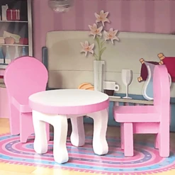 Bino Poppenhuis LED-verlicht, 9-delig -Speelgoed Verkoop bino poppenhuis led verlicht 9 delig a350234 4