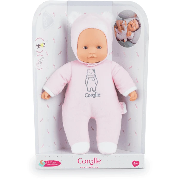 Corolle ® Mon Doudou Babypop Sweet Heart Roze Beer 2 Corolle ® Mon Doudou Babypop Sweet Heart Roze Beer - Afbeelding 2