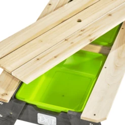 EXIT TOYS EXIT Aksent Zand-, Water- En Picknicktafel (2 Bankjes) Met Parasol En Tuingereedschap -Speelgoed Verkoop exit aksent zand water en picknicktafel 2 bankjes met parasol en tuingereedschap a248478 3