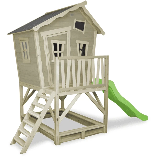 EXIT TOYS EXIT Crooky 500 Houten Speelhuis - Grijsbeige 3 EXIT TOYS EXIT Crooky 500 Houten Speelhuis - Grijsbeige - Afbeelding 3