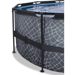 EXIT TOYS EXIT Frame Pool ø488x122cm (12v Filterpomp) - Grijs -Speelgoed Verkoop exit frame pool o488x122cm 12v filterpomp grijs a305806 2