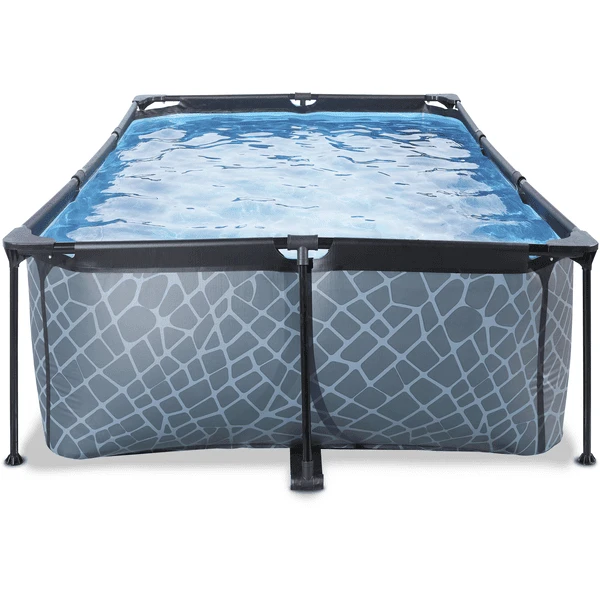 EXIT TOYS EXIT Frame Zwembad 220x150x60cm (12v-kartonfilterpomp) - Grijs 4 EXIT TOYS EXIT Frame Zwembad 220x150x60cm (12v-kartonfilterpomp) - Grijs - Afbeelding 4