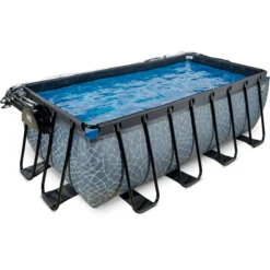 EXIT TOYS EXIT Frame Zwembad 4x2x1,22m (12v Sand Filter) - Grijs + Zonnedak + Warmtepomp 7 EXIT TOYS EXIT Frame Zwembad 4x2x1,22m (12v Sand Filter) - Grijs + Zonnedak + Warmtepomp -Speelgoed Verkoop exit frame zwembad 4x2x1 22m 12v sand filter grijs zonnedak warmtepomp a305970 2