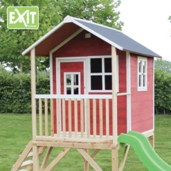 EXIT TOYS EXIT Loft 500 Houten Speelhuis - Rood -Speelgoed Verkoop exit loft 500 houten speelhuis rood a248338 3