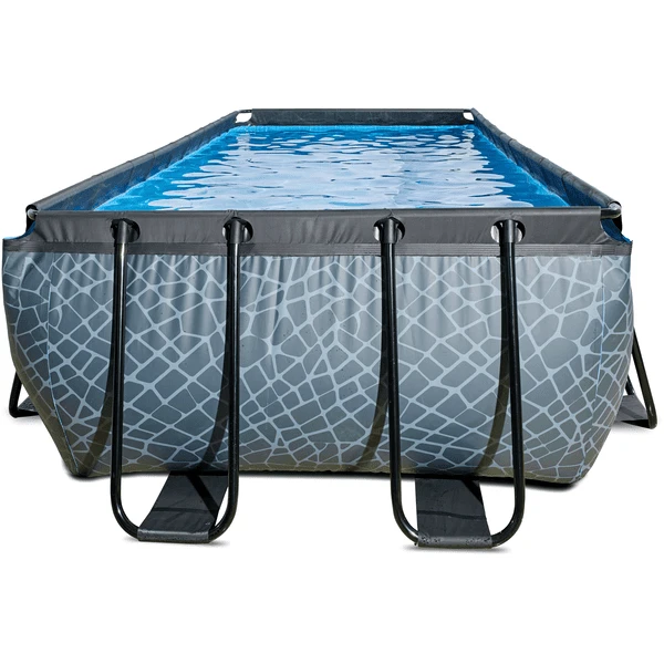 EXIT TOYS EXIT Stone Zwembad 540x250x122cm Met Afdekking En Sand Filter- En Warmtepomp, Grijs 4 EXIT TOYS EXIT Stone Zwembad 540x250x122cm Met Afdekking En Sand Filter- En Warmtepomp, Grijs - Afbeelding 4