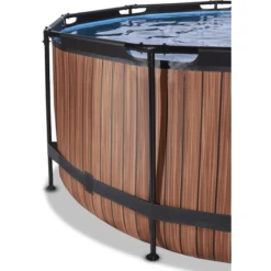 EXIT TOYS EXIT Wood Pool ø360x122cm Met Zandfilterpomp, Bruin -Speelgoed Verkoop exit wood pool o360x122cm met zandfilterpomp bruin a294610 2
