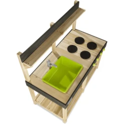 EXIT TOYS EXIT Yummy 100 Houten Buitenkeuken - Naturel -Speelgoed Verkoop exit yummy 100 houten buitenkeuken naturel a268345 2
