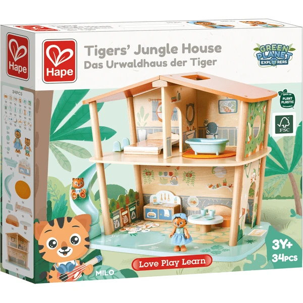 Hape Das Urwaldhaus Der Tiger - Green Planet Explore Rs 3 Hape Das Urwaldhaus Der Tiger - Green Planet Explore Rs - Afbeelding 3