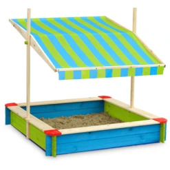 John® Zandbak Gekleurd Met Dak Groen/blauw -Speelgoed Verkoop john zandbak gekleurd met dak groen blauw a317710 3