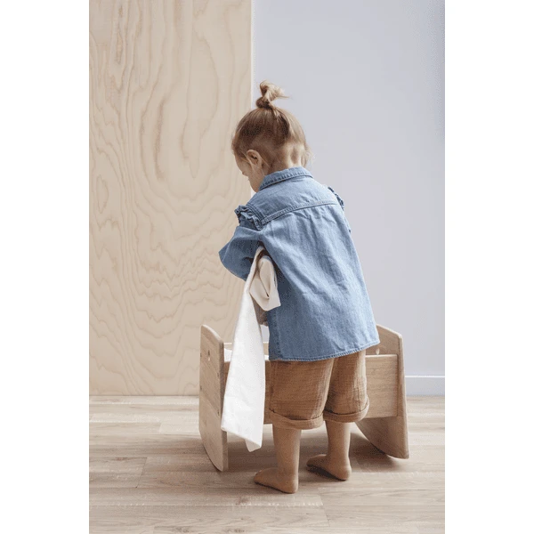 Kids Concept® Poppenwieg Met Beddengoed Natuur 5 Kids Concept® Poppenwieg Met Beddengoed Natuur - Afbeelding 5