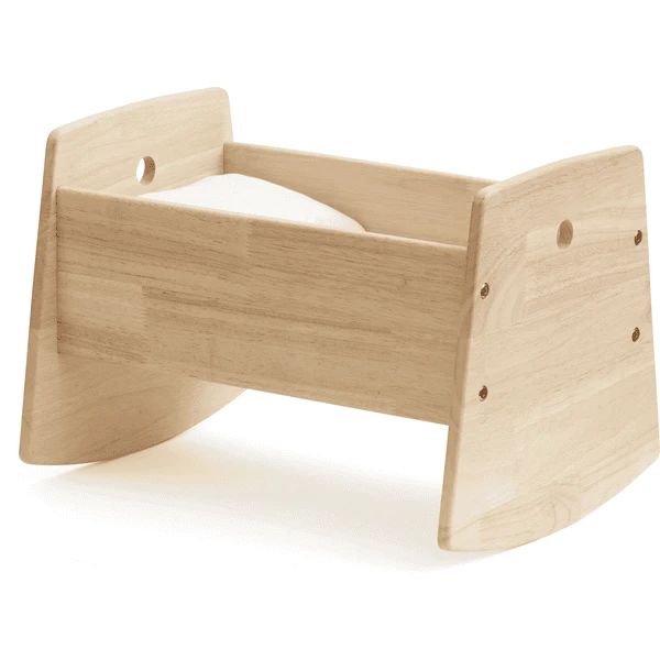 Kids Concept® Poppenwieg Met Beddengoed Natuur 1 Kids Concept® Poppenwieg Met Beddengoed Natuur