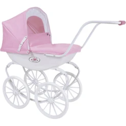 Knorr® Speelgoed Poppenwagen Class Ic Kinderwagen Roze/wit