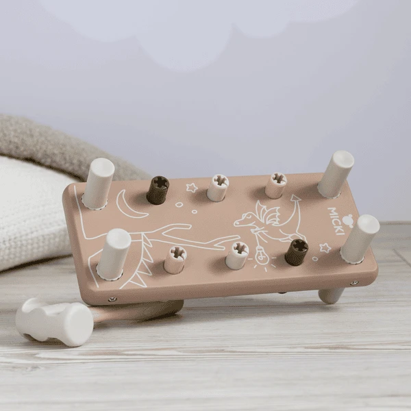 Micki Klopbank Roze 2 Micki Klopbank Roze - Afbeelding 2