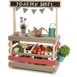 MUDDY BUDDY Speelgoedwinkel Voor Buiten "Garden Friend" Naturel-warmgrijs-mauve-roze -Speelgoed Verkoop muddy buddy speelgoedwinkel voor buiten garden friend naturel warmgrijs mauve roze a412369 3