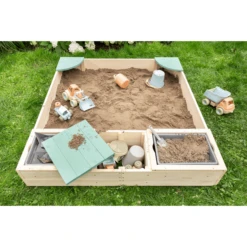 MUDDY BUDDY Zandbak "Beach Rebel" Naturel Saliegroen -Speelgoed Verkoop muddy buddy zandbak beach rebel naturel saliegroen a412352 4