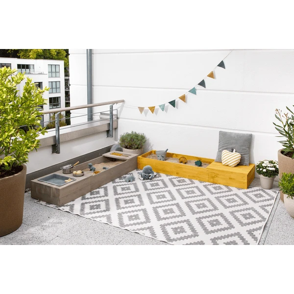 MUDDY BUDDY Zandbak "Flexy Style " Warm Grijs-oker 4 MUDDY BUDDY Zandbak "Flexy Style " Warm Grijs-oker - Afbeelding 4