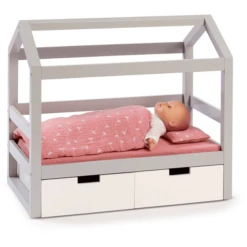 MUSTERKIND ® Poppenhuis Bed Viola Grijs/wit 9 MUSTERKIND ® Poppenhuis Bed Viola Grijs/wit -Speelgoed Verkoop musterkind poppenhuis bed viola grijs wit a326667 4