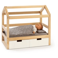 MUSTERKIND ® Poppenhuis Bed Viola Naturel/wit 9 MUSTERKIND ® Poppenhuis Bed Viola Naturel/wit -Speelgoed Verkoop musterkind poppenhuis bed viola naturel wit a326651 4