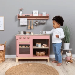 MUSTERKIND ® Speel Keuken- Magnolia - Oud Roze/natuur -Speelgoed Verkoop musterkind speel keuken magnolia oud roze natuur a301998 2