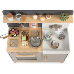 MUSTERKIND ® Speelkeuken Linum Warm Grijs/natuur -Speelgoed Verkoop musterkind speelkeuken linum warm grijs natuur a295949 4