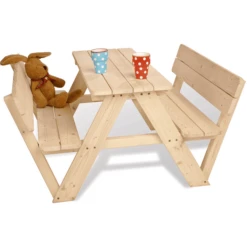 PINOLINO Kinder Picknicktafel Nicki Voor 4 Met Rugleuning -Speelgoed Verkoop pinolino kinder picknicktafel nicki voor 4 met rugleuning a047905 2