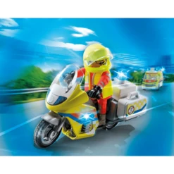 PLAYMOBIL ® Noodarts Motorfiets Met Zwaailicht -Speelgoed Verkoop playmobil noodarts motorfiets met zwaailicht a394627 2