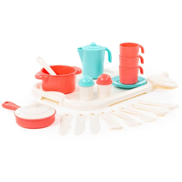 POLESIE ® Keukenset Op Dienblad (3 Personen) 4 POLESIE ® Keukenset Op Dienblad (3 Personen) - Afbeelding 4