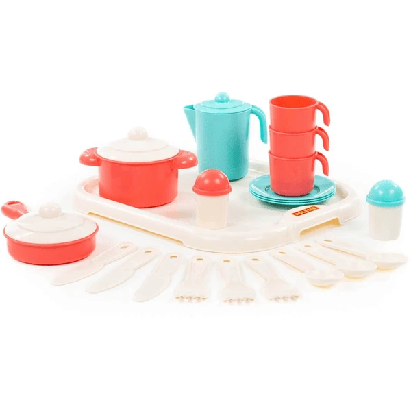 POLESIE ® Keukenset Op Dienblad (3 Personen) 5 POLESIE ® Keukenset Op Dienblad (3 Personen) - Afbeelding 5