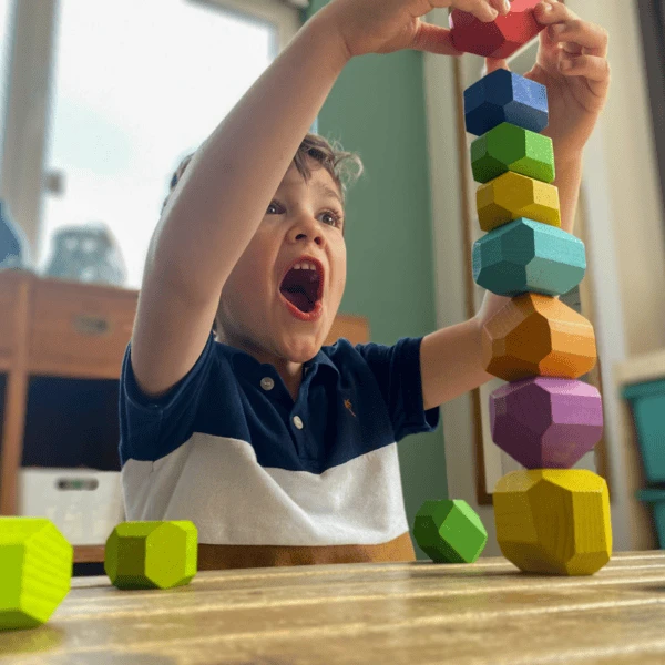 Schmetterline STAPELINO - Beukenhouten Evenwichtsstenen 2 Schmetterline STAPELINO - Beukenhouten Evenwichtsstenen - Afbeelding 2