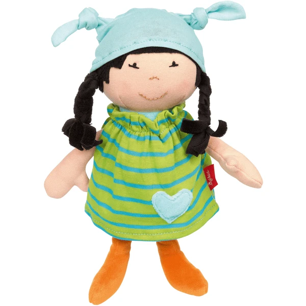 Sigikid ® Doll Brenda Bilipup, Groen Gestreept 1 Sigikid ® Doll Brenda Bilipup, Groen Gestreept