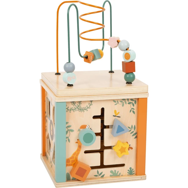 Small Foot ® Motorische Activiteitenkubus " Safari 2 Small Foot ® Motorische Activiteitenkubus " Safari - Afbeelding 2