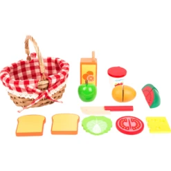 Small Foot® Picknickmand Met 'snijbaar' Eten -Speelgoed Verkoop small foot picknickmand met snijbaar eten a261409 2