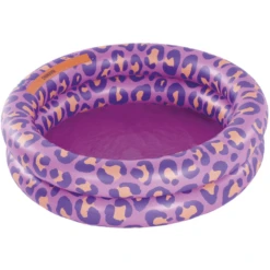 SWIM ESSENTIALS Swim Essential S Print Ed Baby Zwembad Purple Luipaard 60 Cm 2 Ringen