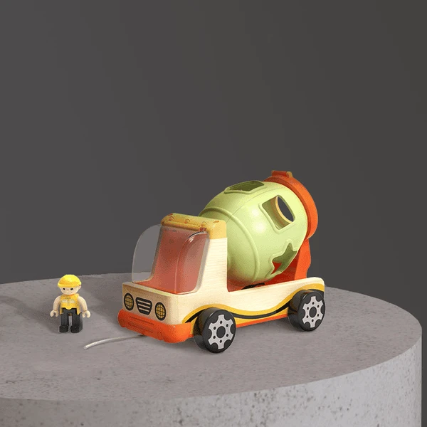 Top B Right Toys® Bouwvoertuig Met Vormleerspel 2 Top B Right Toys® Bouwvoertuig Met Vormleerspel - Afbeelding 2