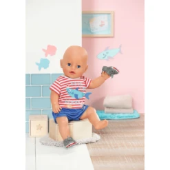 Zapf Creation BABY Born® Bath Pyjama & Klompjes Blauw 43cm -Speelgoed Verkoop zapf creation baby born bath pyjama amp klompjes blauw 43cm a403227 3