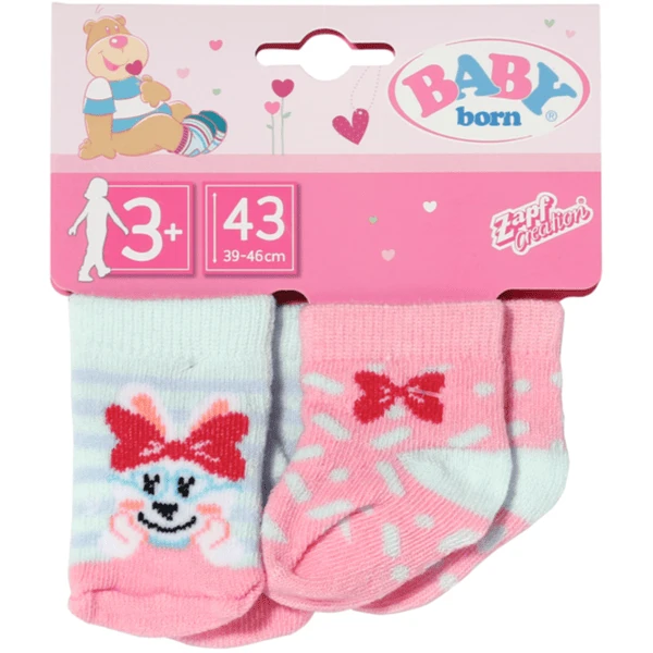 Zapf Creation BABY Born® Sokken 2x, 2 Ass. 43cm 2 Zapf Creation BABY Born® Sokken 2x, 2 Ass. 43cm - Afbeelding 2
